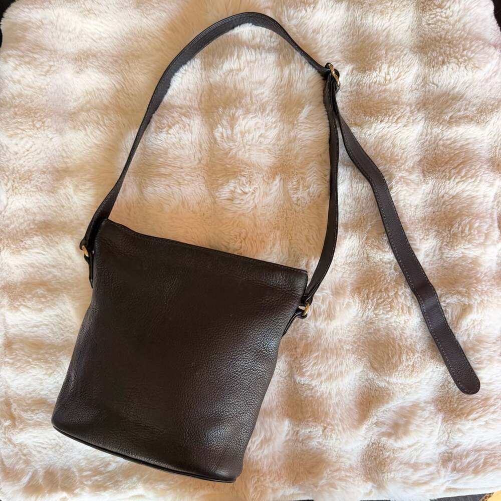 COACH Black Full Grain Cowhide Leather Crossbody Bag Model 4907